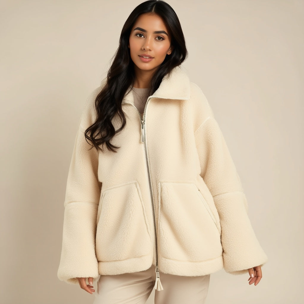SERENITY | Plush Teddy Fleece Jacket
