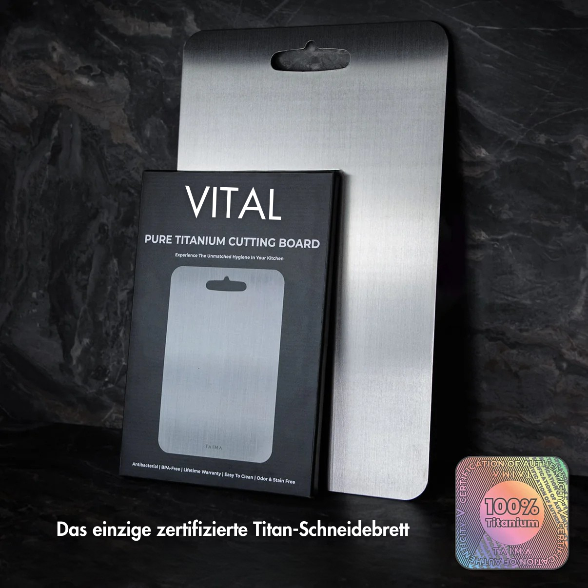 Original Vital™ 100% Reines Titan Schneidebrett