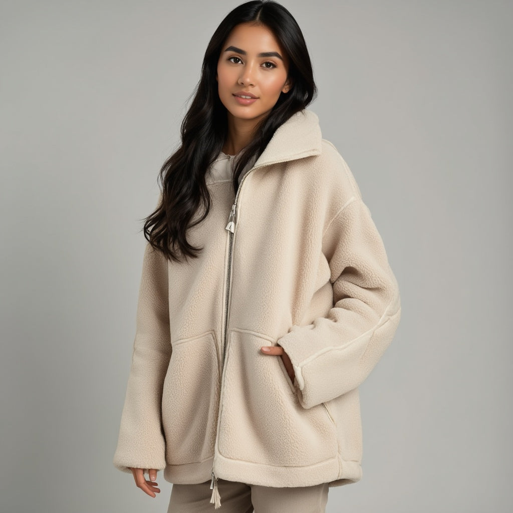 SERENITY | Plush Teddy Fleece Jacket