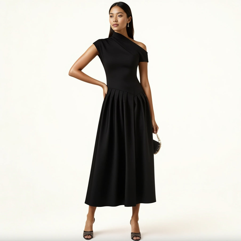 LUMINA | Asymmetrisches One-Shoulder-Kleid