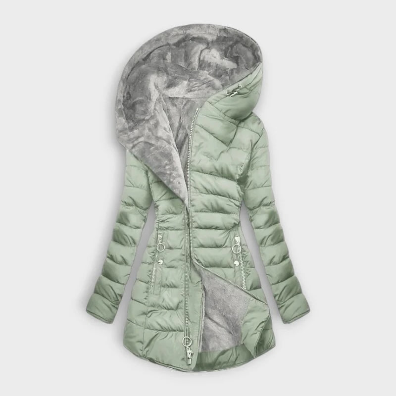 ELENA | Stylische Damen-Winterjacke mit Plüschfutter