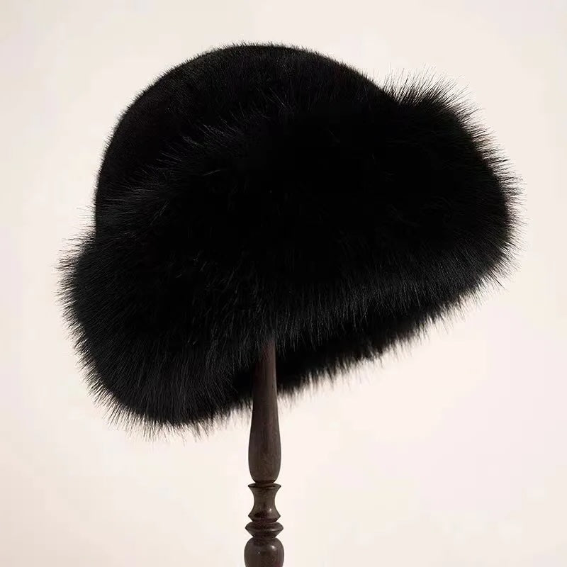 AMARA | Eleganter Damen-Winterhut mit luxuriösem Fellbesatz