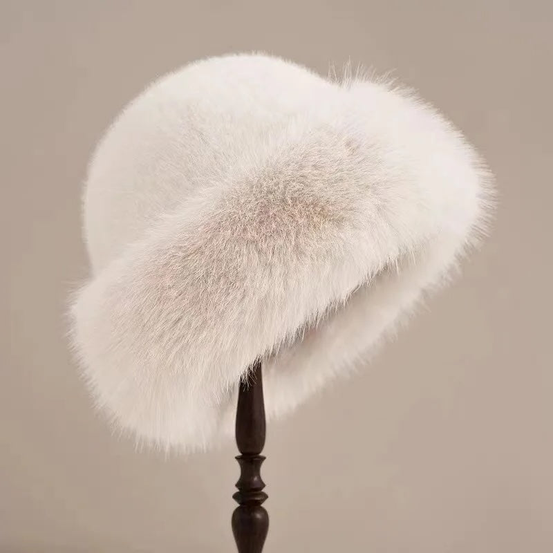AMARA | Eleganter Damen-Winterhut mit luxuriösem Fellbesatz